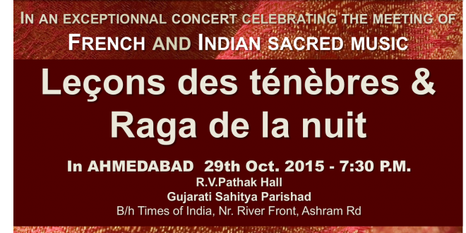 Ahmedabad concert : western and indian classical music !